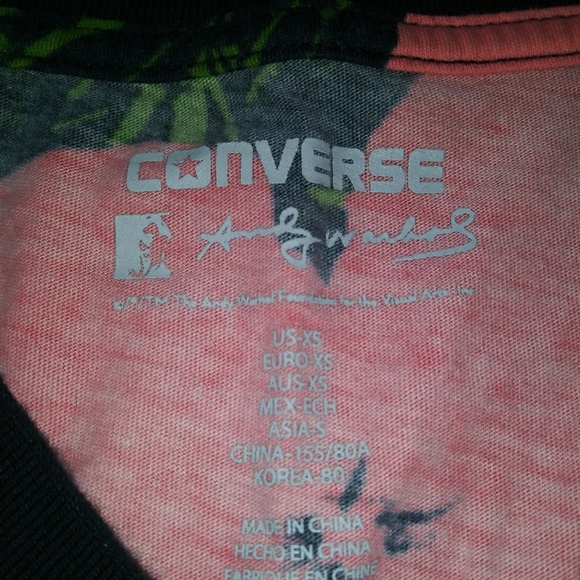CONVERSE Andy Warhol Collection Floral V-Neck - Picture 4 of 8